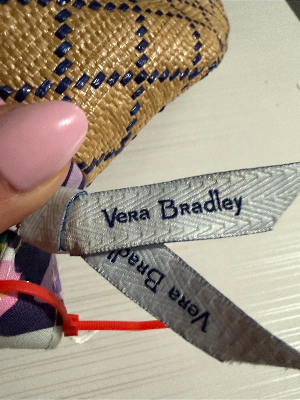 Vera Bradley Marian Floral beach crossbody bag w/whale appliqués& wristlet - Picture 9 of 9